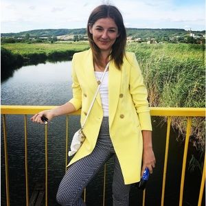 Stradivarius Yellow blazer